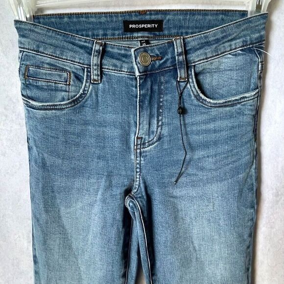 Prosperity Womens Jeans Size 25 Blue Mid Rise Ankle Stretch Skinny Denim NEW! - Picture 3 of 15